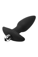 Черная анальная вибропробка FantASStic Vibrating Plug - 14 см. 531131