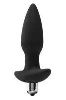 Черная анальная вибропробка FantASStic Vibrating Plug - 14 см. 531131