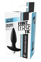 Черная анальная вибропробка FantASStic Vibrating Plug - 14 см. 531131