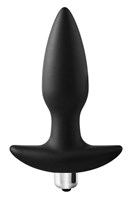 Черная анальная вибропробка FantASStic Vibrating Plug - 14 см. 531131