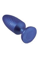 Синяя анальная пробка 4 Inch Silicone Anal Plug - 12 см. 531148