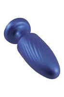 Синяя анальная пробка 4 Inch Silicone Anal Plug - 12 см. 531148