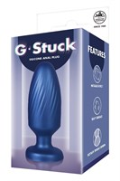 Синяя анальная пробка 4 Inch Silicone Anal Plug - 12 см. 531148