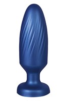 Синяя анальная пробка 4 Inch Silicone Anal Plug - 12 см. 531148