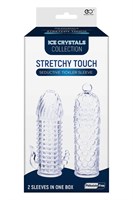 Набор из 2 прозрачных насадок на член Seductive Tickler Sleeves Set 531151