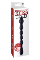 Черная анальная цепочка Hunter Beads - 26,7 см. 531227