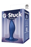 Синяя анальная пробка G Stuck Silicone Anal Plug - 12,5 см. 531230