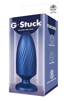 Синяя анальная пробка G Stuck Silicone Anal Plug - 13,5 см. 531231