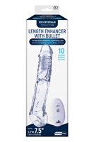 Прозрачная насадка-удлинитель Length Enhancer With Bullet с подхватом - 22,3 см. 531232