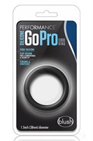 Черное эрекционное кольцо Silicone Go Pro Cock Ring 531239