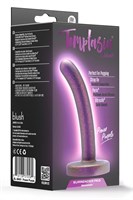 Фиолетовая насадка с гладкой поверхностью Surrender 4.75 Inch Beginner Pegging Dildo - 12 см. 531337