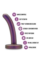 Фиолетовая насадка с гладкой поверхностью Surrender 4.75 Inch Beginner Pegging Dildo - 12 см. 531337