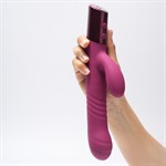 Фиолетовый вибратор Selove Thrusty - 24,4 см. 531399