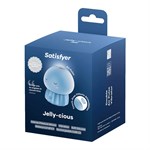 Голубой вакуумный стимулятор клитора в форме медузы Satisfyer Jelly-cious 531405