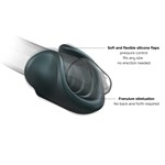 Серый сквозной мастурбатор с вибрацией Manwan Starter 531438