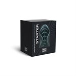 Серый сквозной мастурбатор с вибрацией Manwan Starter 531438