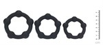 Набор из 3 эрекционных колец Beaded Silicone Cockring Set 531488