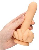 Телесный фаллоимитатор в форме пальца Up Yours - 15,5 см. 531504