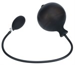 Черная анальная втулка с функцией расширения Ribbed Inflatable Silicone Anal Plug 531522