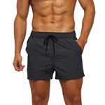 Темно-серые мужские пляжные шорты 531626