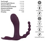 Фиолетовый вибратор для ношения в трусиках ARIVA RC Panty Vibrator 531667