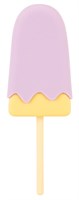Сиреневый мини-вибратор в форме пломбира Vibrating Popsicle 531668