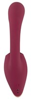 Малиновый вибратор с подвижными язычками 2 Function Vibrator - 20,6 см. 531671