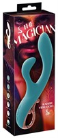 Бирюзовый вибратор-кролик The Magician Rabbit Vibrator - 22,5 см. 531683