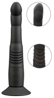 Черный вибратор с поступательными движениями G and P-Spot Thrusting Vibrator - 23 см. 531688