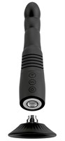 Черный вибратор с поступательными движениями G and P-Spot Thrusting Vibrator - 23 см. 531688
