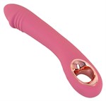 Розовый тонкий вибратор для точки G Slim G-Spot Rose - 21,4 см. 531689