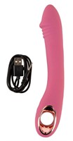 Розовый тонкий вибратор для точки G Slim G-Spot Rose - 21,4 см. 531689