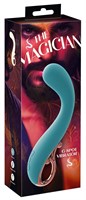 Бирюзовый вибратор для точки G The Magician G-Spot Vibrator - 19 см. 531691