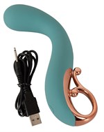 Бирюзовый вибратор для точки G The Magician G-Spot Vibrator - 19 см. 531691