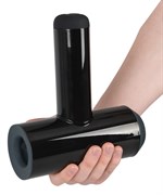 Черный мастурбатор с удобной ручкой Masturbator with 2 Functions 531697