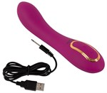 Лиловый вибратор с функцией расширения Inflatable Vibrator - 21,1 см. 531701