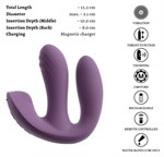 Фиолетовый тройной вибратор MIREVA RC Triple Hands-Free Vibrator 531707