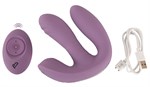Фиолетовый тройной вибратор MIREVA RC Triple Hands-Free Vibrator 531707