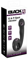 Черный силиконовый вибратор G & P-Spot Vibrator - 16,8 см. 531717