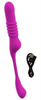 Лиловый вибратор 3 Function Vibrator с функцией фрикций и постукиванием 531722
