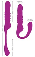 Лиловый вибратор 3 Function Vibrator с функцией фрикций и постукиванием 531722