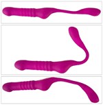 Лиловый вибратор 3 Function Vibrator с функцией фрикций и постукиванием 531722