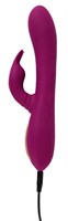 Фиолетовый вибратор 3 Function Vibrator с вращением бусин - 23 см. 531723