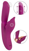 Лиловый вибратор-кролик 4 Function Vibrator - 24 см. 531724
