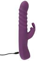 Фиолетовый вибратор-кролик 2 Function Rabbit Vibrator - 23,7 см. 531732