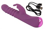 Фиолетовый вибратор-кролик 2 Function Rabbit Vibrator - 23,7 см. 531732