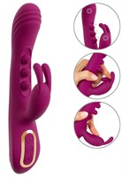 Лиловый вибратор-кролик 2 Function Vibrator Squirting - 22,5 см. 531733