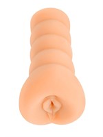 Телесный мастурбатор в виде вагины с узким входом 531825