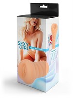 Телесный мастурбатор в виде вагины с узким входом 531825