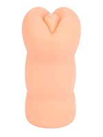 Телесный мастурбатор-вагина с 2 эрекционными кольцами в комплекте 531826